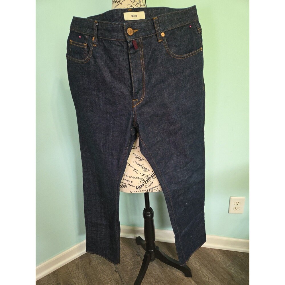 incotex jeans ray regular 36 mens dark wash